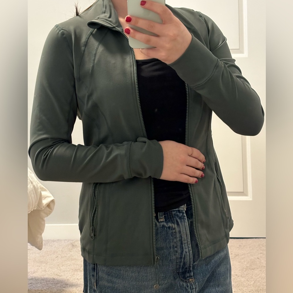 90 degrees by reflex army green zip up